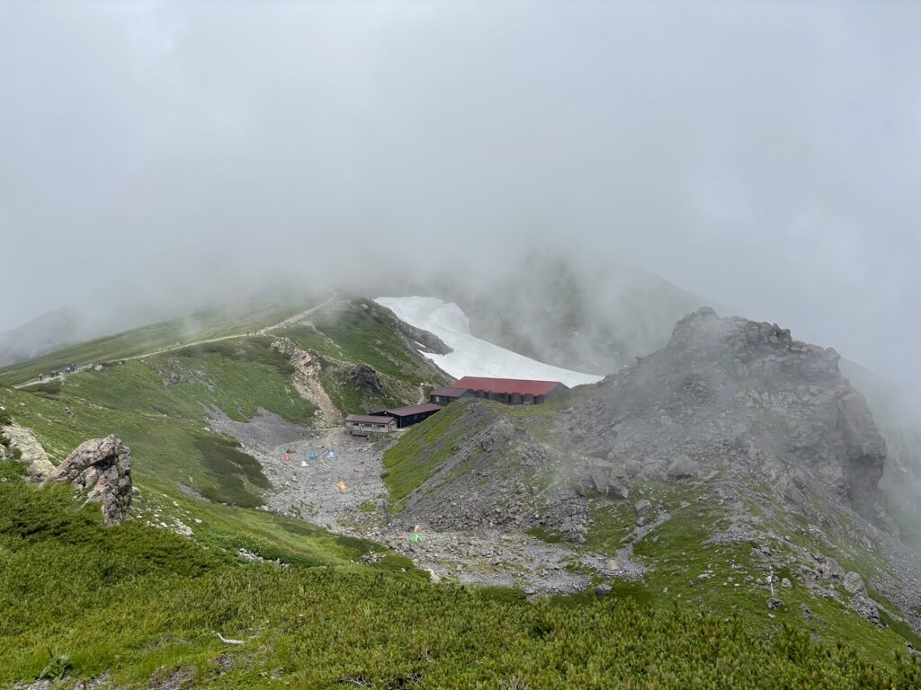 白馬杓子岳〜白馬頂上宿舎