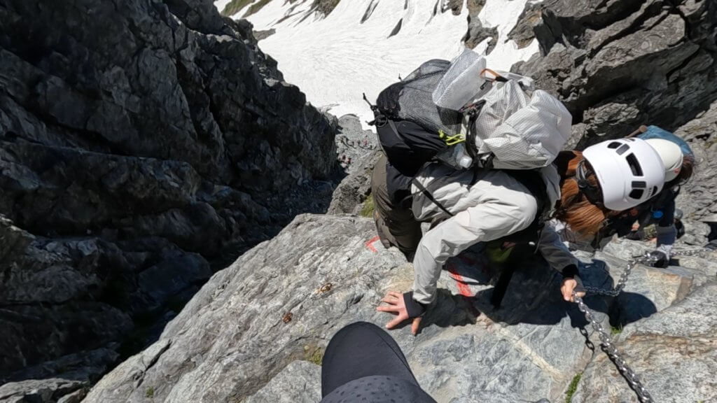剱岳　別山尾根　カニのヨコバイ