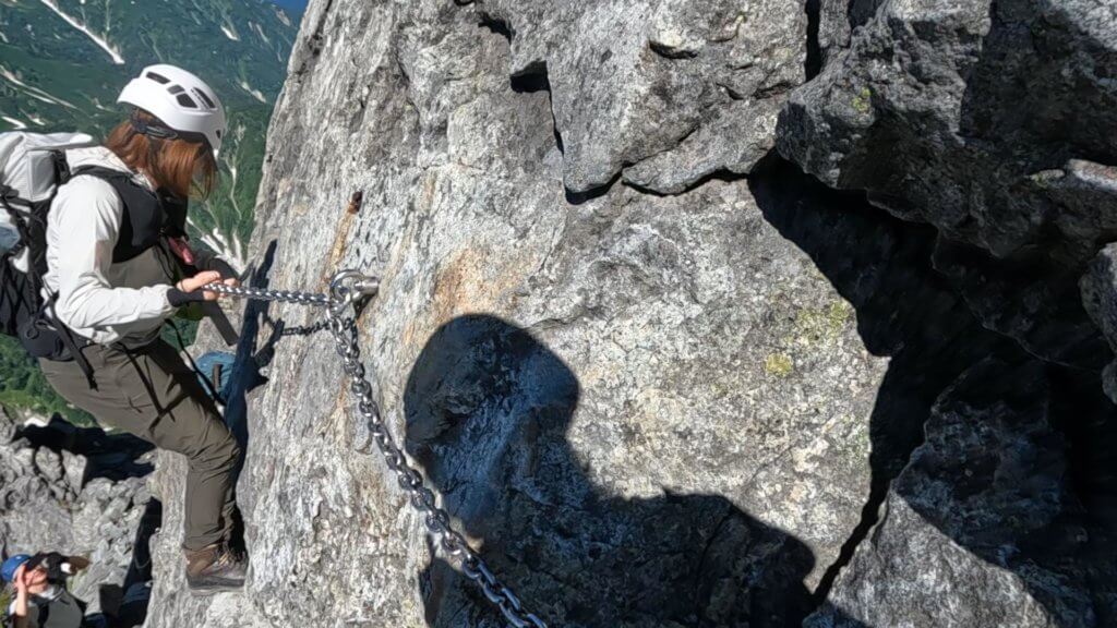 剱岳　別山尾根　カニのヨコバイ