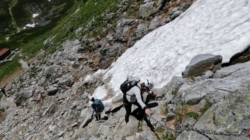 剱岳　別山尾根　一服剱