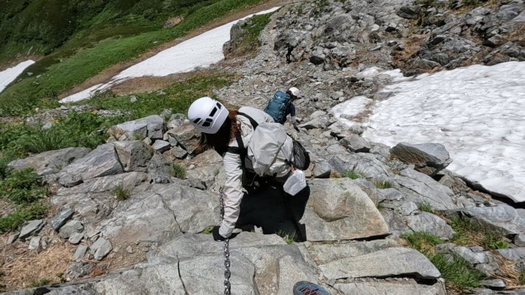 剱岳　別山尾根　一服剱