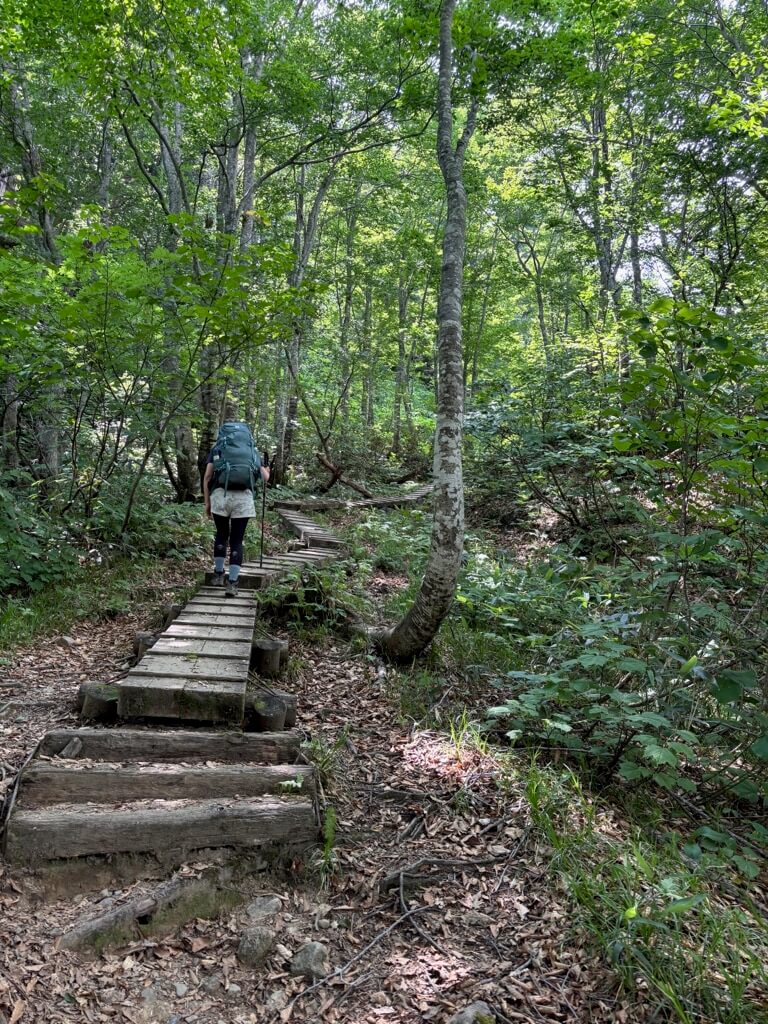 花園三角点〜蓮華温泉