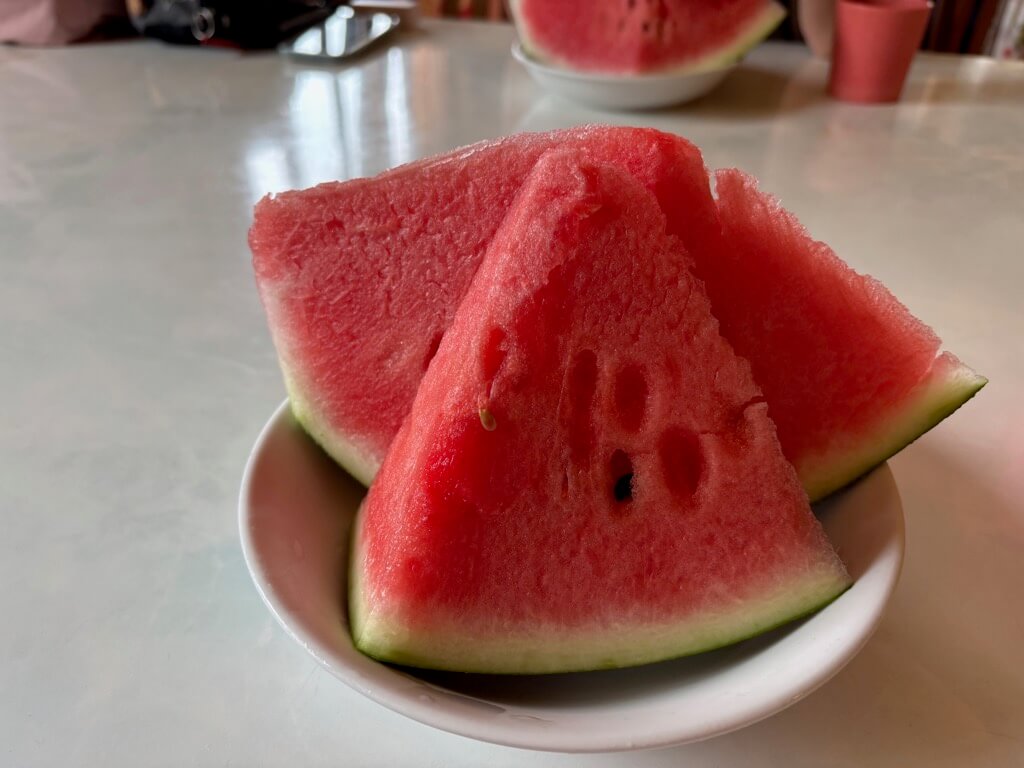 蓮華温泉 スイカ