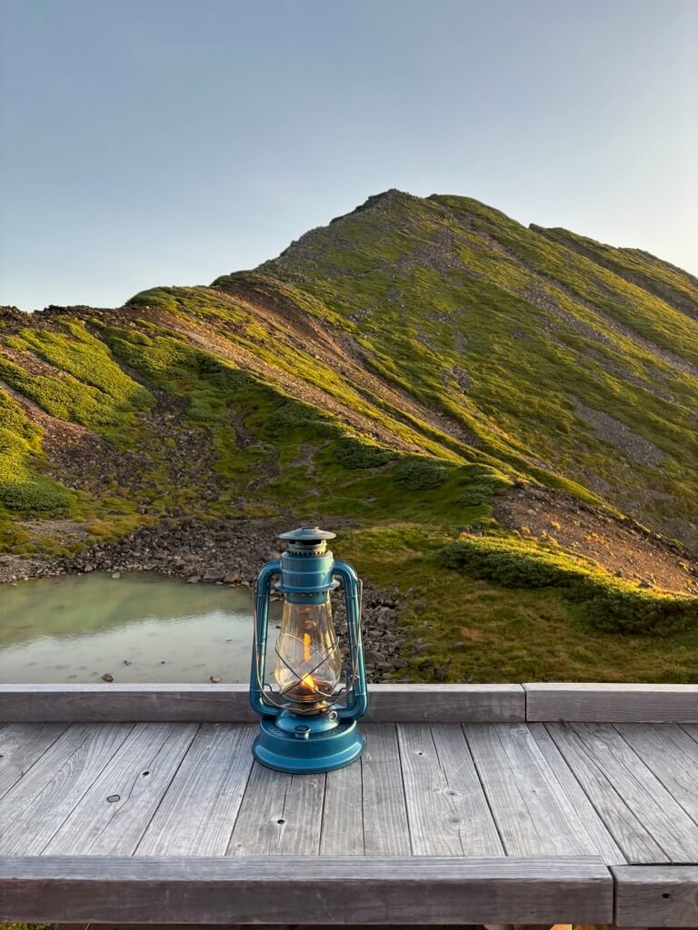 五ノ池小屋 ランプ