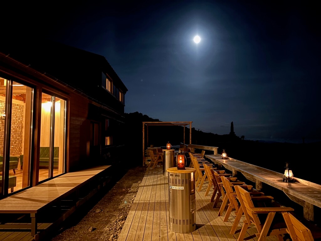 五ノ池小屋 テラス